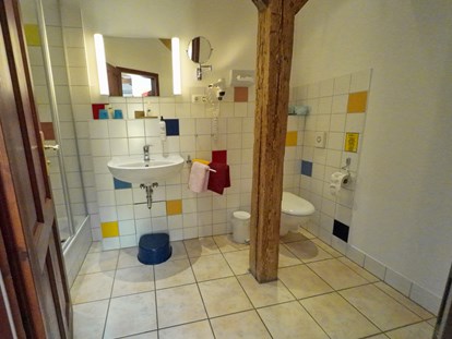 Naturhotel - Wassersparmaßnahmen - Bad/WC im Apartment 11 - Biohotel Gut Nisdorf