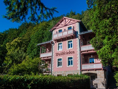 Naturhotel - Wellness - das Bio-Hotel Villa Waldfrieden mit 8 Themenzimmern, in denen man eine kleine Weltreise machen kann  - Bio- & Nationalpark-Refugium Schmilka