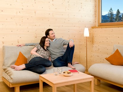 Naturhotel - Zeit zu zweit im Mattlihüs Holz100 Zimmer - Biohotel Mattlihüs in Oberjoch